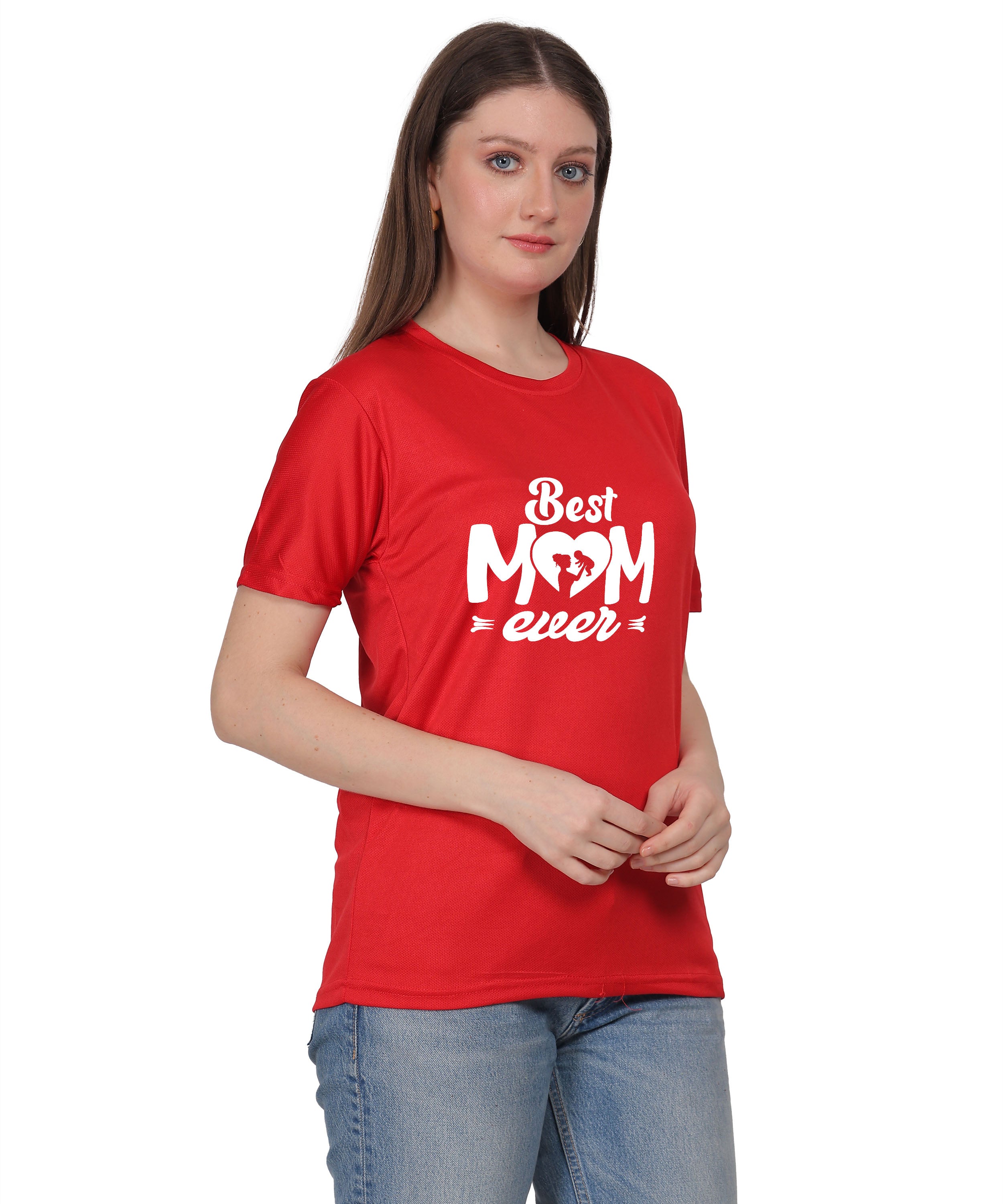 Best Mom Ever Graphic T-Shirt, Black Cotton, Round Neck, Short Sleeve, Regular Fit