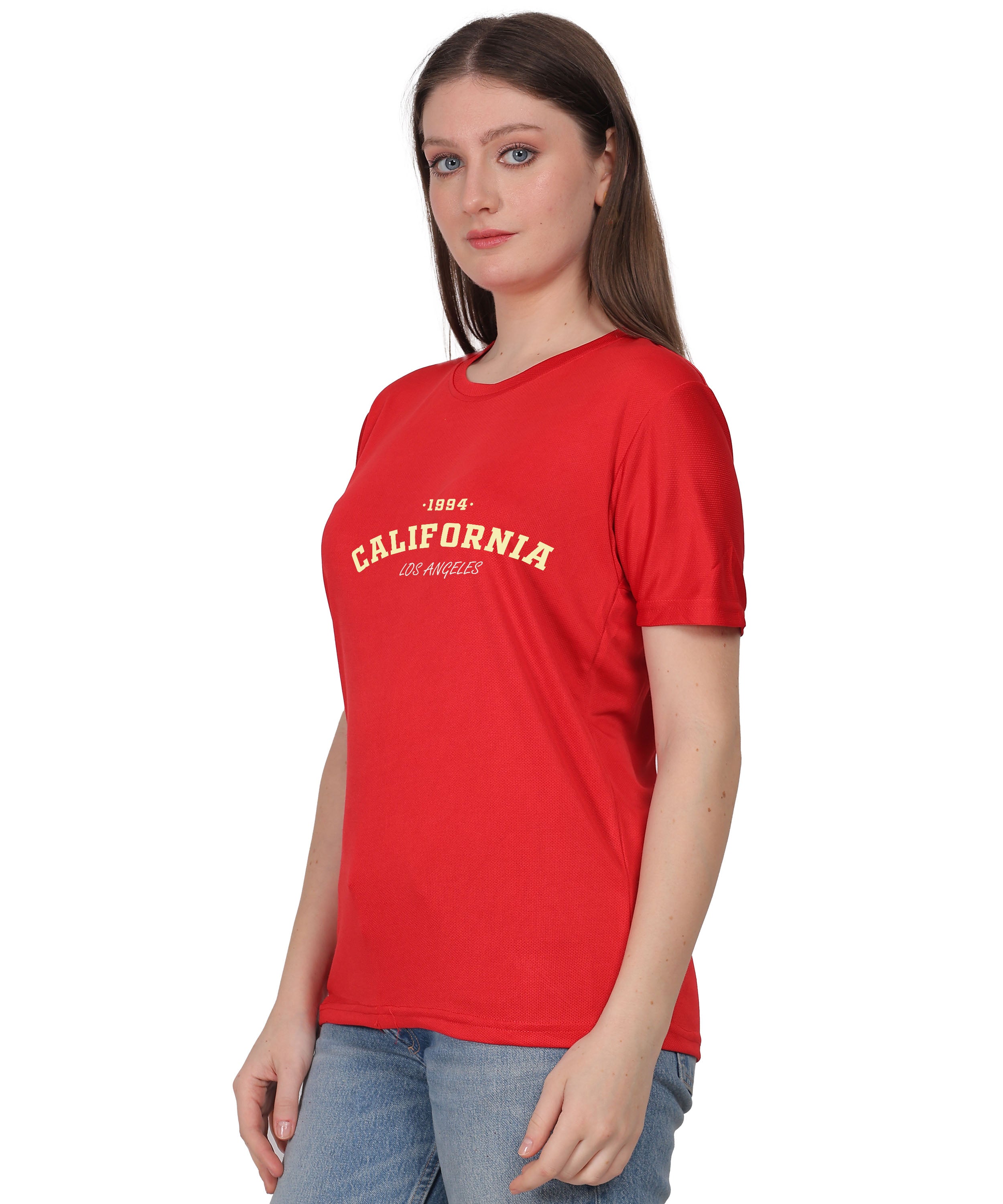 California Los Angeles 1984 Graphic Print T-Shirt, Cotton, Round Neck, Short Sleeve, Regular Fit