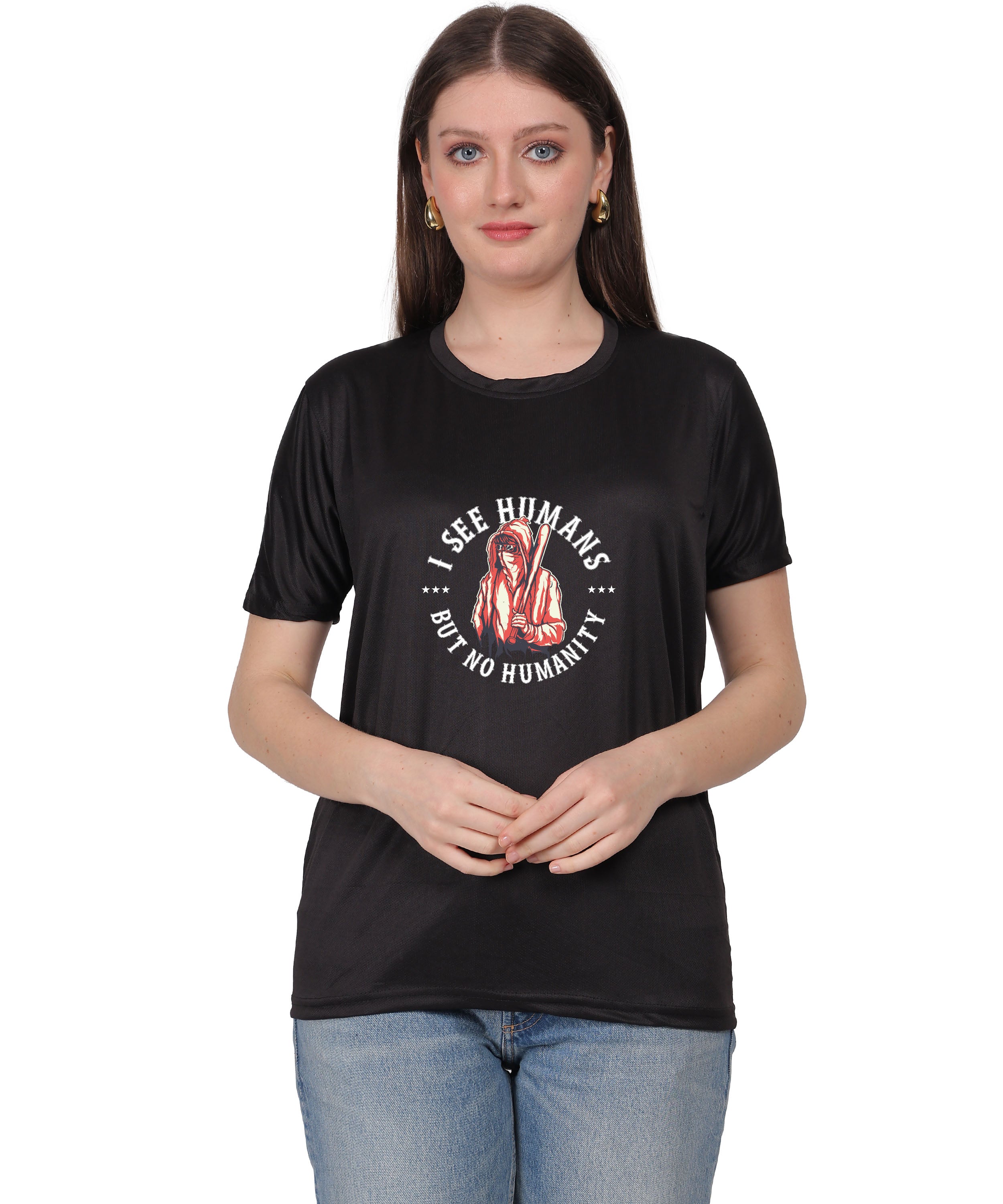 Generic Military Quote Graphic T-Shirt, Black Cotton, Short Sleeve, Crew Neck, Regular Fit