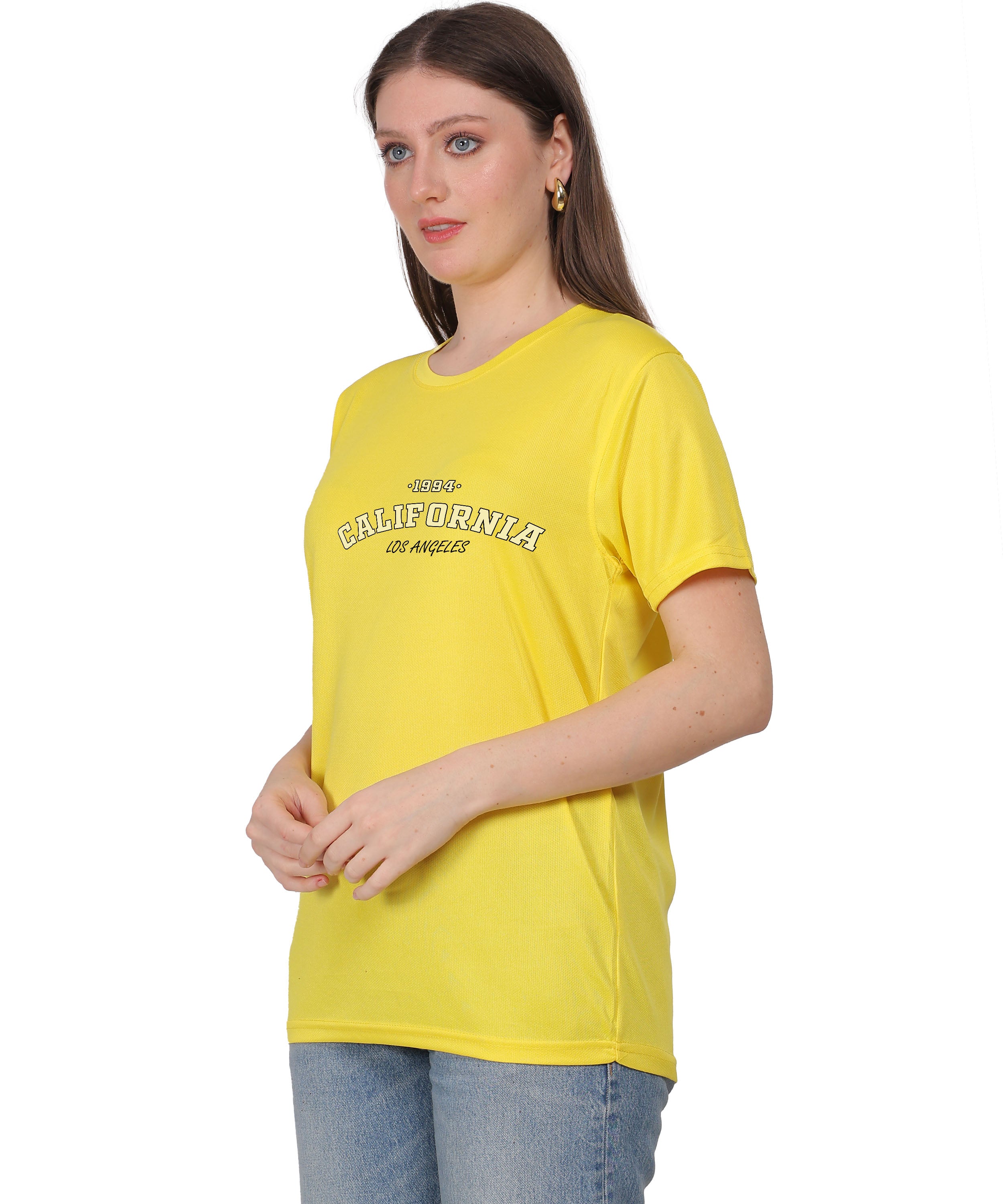 California Los Angeles 1984 Graphic Print T-Shirt, Cotton, Round Neck, Short Sleeve, Regular Fit