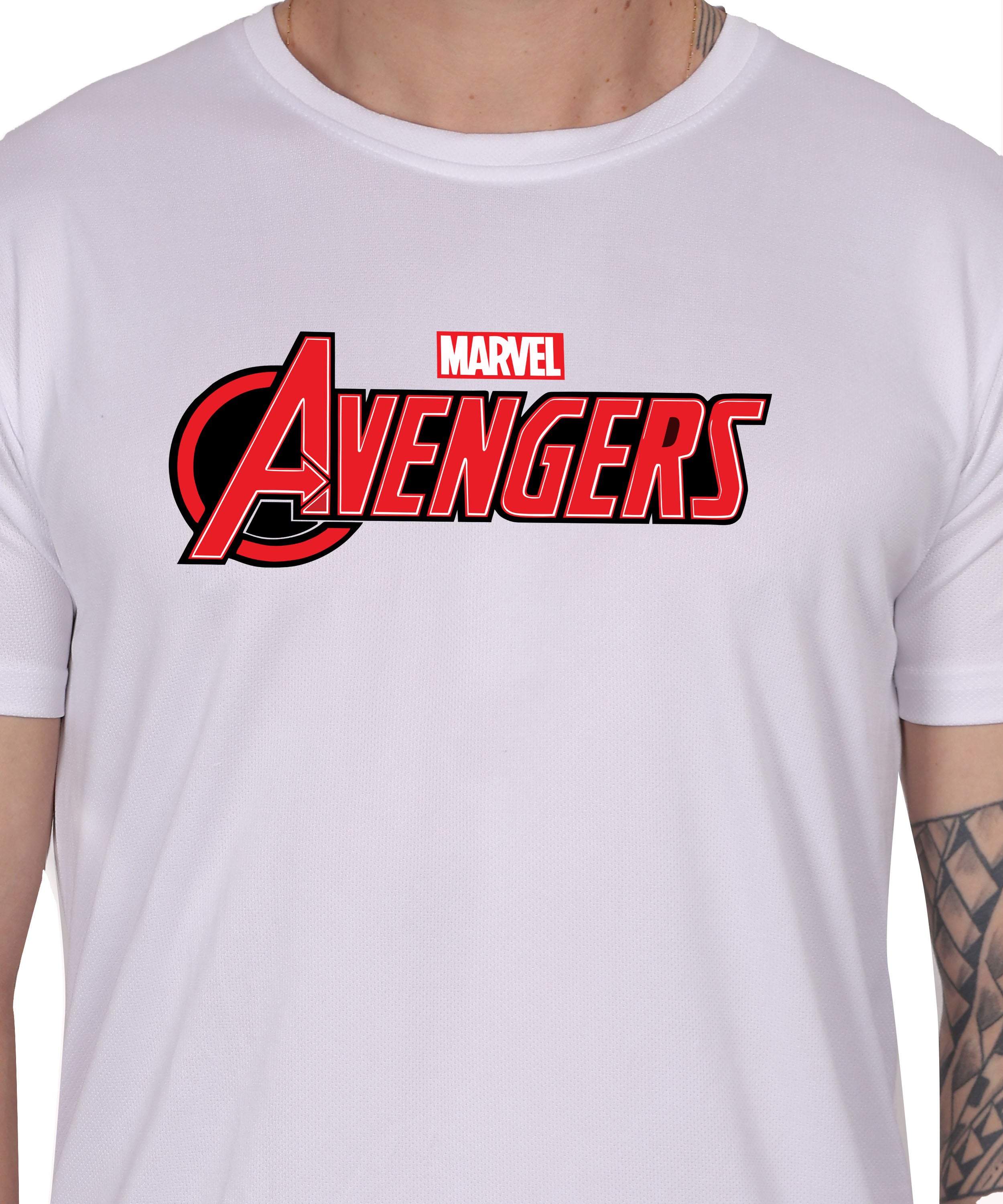 Avengers Graphic Print Cotton T-Shirt, Black, Round Neck, Short Sleeve, Casual Wear